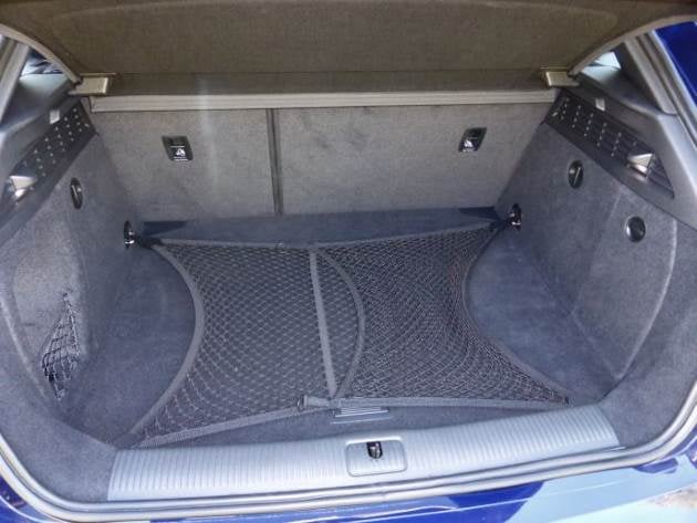 Audi S3 cargo net in the boot