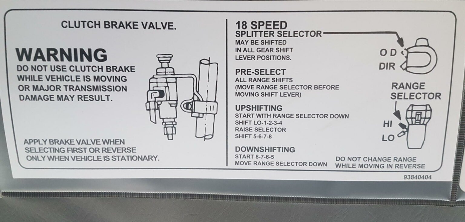 How do you change gears with an 18speed Roadranger gearbox?